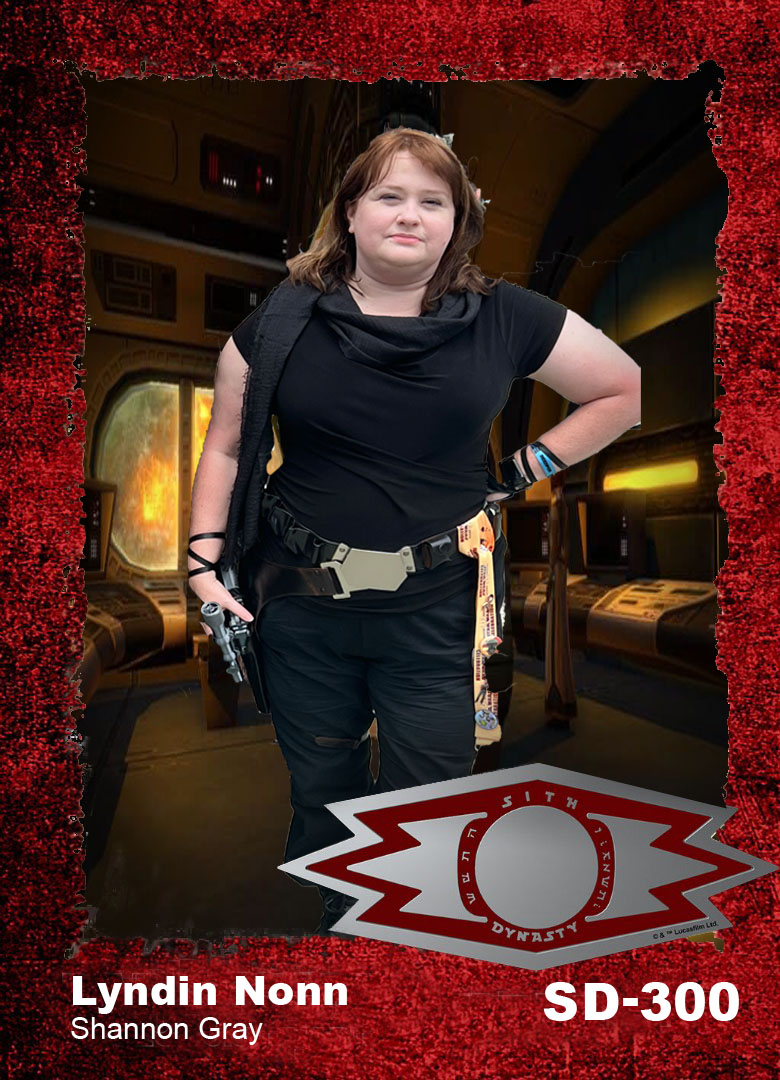 Shannon Gray - Lyndin Noon/Ki' Nara aka Darth Dunamis